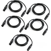 Senderpick - Lot de 5 câbles dmx 1M 3-Pin xlr dmx Kabel Signal Kabel Stecker zu Buchse für Bühne Licht bewegliches Licht Par Licht Scheinwerfer Senderpick - Lot de 5 câbles dmx 1M 3-Pin xlr dmx Kabel Signal Kabel Stecker zu Buchse für Bühne Licht bewegliches Licht Par Licht Scheinwerfer von SENDERPICK