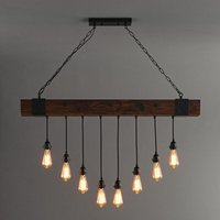Senderpick - Pendelleuchte mit 8 Köpfen Industrie-Pendelleuchte zur Deckenbefestigung Vintage-Pendelleuchte Quadratische Pendelleuchte Kerzenständer von SENDERPICK