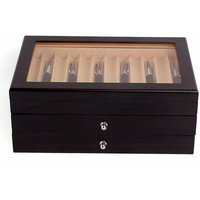 Senderpick - Stifthalterbox Füllfederhalter Stifte Sammelbox Federhalter Stifte Aufbewahrungsbox mit 34 Füller Schaukasten Storage Boxen von SENDERPICK