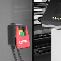 Sicherheitsschalter Elektromagnetischer Schalter Not-Aus-Schalter Mit Steckdose von SENDERPICK
