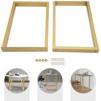 Tischbeine aus Metall, 2er-Set, goldfarbener Tischrahmen, Möbelbeine zum Selberbauen für Schreibtisch, Couchtisch, Esstisch, Bank, 45 x 7 x 71 cm Tischbeine aus Metall, 2er-Set, goldfarbener Tischrahmen, Möbelbeine zum Selberbauen für Schreibtisch, Couchtisch, Esstisch, Bank, 45 x 7 x 71 cm von SENDERPICK