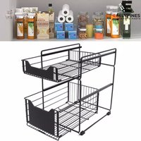 Unter der Spüle 2-stöckiges Regal Spüle Küche Badezimmer Organizer Metall Unter der Spüle 2-stöckiges Regal Spüle Küche Badezimmer Organizer Metall von SENDERPICK