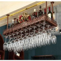 Weinregal Hängendes Metallregal Höhenverstellbarer Weinglashalter 48 Flaschenhalter Aufbewahrung für Bar Weinglashalter Hängendes Metallregal Weinregal Hängendes Metallregal Höhenverstellbarer Weinglashalter 48 Flaschenhalter Aufbewahrung für Bar Weinglashalter Hängendes Metallregal von SENDERPICK