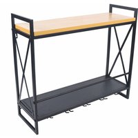 Weinregale Hängeregal Weinflaschenhalter Display Eisen mit 5 Gläser Weinflaschenaufbewahrung Wandmontiert Flaschenregal Weinregale Hängeregal Weinflaschenhalter Display Eisen mit 5 Gläser Weinflaschenaufbewahrung Wandmontiert Flaschenregal von SENDERPICK