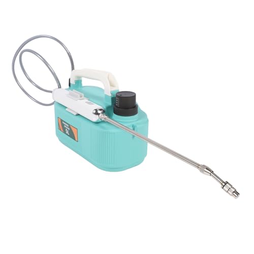 Batteriebetriebenes Sprühgerät 5 L, Elektrisches Gartensprühgerät mit 2000 mAh Akku, Teleskopstab, Pumpsprühgerät für Rasen und Garten (Green) von SENECESLI