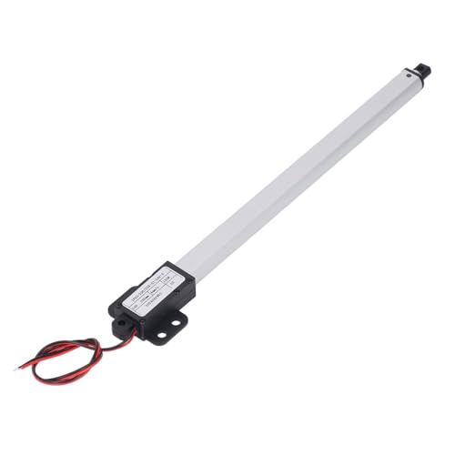 Mini Elektro Linearantrieb 3 W, 200 Mm Hub, 150 N Schub, 4 Mm/s Geschwindigkeit, IPX4 Aluminium, Kleiner Elektrischer Linearantrieb DC24 V mit Endschalter für Hubtische, Schränke von SENECESLI