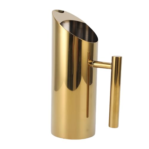 SENECESLI, Getränkekrug Spill Proof Spout 304 Edelstahl für Blumentee (GOLD) von SENECESLI