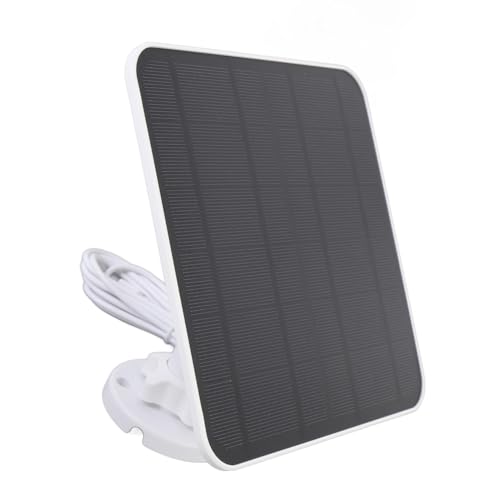 SENECESLI 12W Solarpanel für Überwachungskamera, USB Solarpanel -Ladegerät IP66 Wetterfest mit 360 Grad Einstellbarer Halterung für Wiederaufladbare Batterie -Cam von SENECESLI