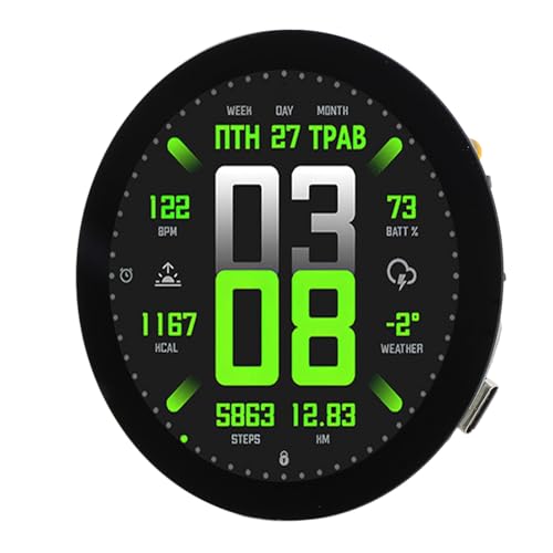 SENECESLI 2,1 Zoll rundes LCD Display, 480 × 480 Kapazitives Touchscreen Entwicklungsboard Unterstützt WiFi BT, S3 Chip LCD Anzeigemodul für Computer SENECESLI 2,1 Zoll rundes LCD Display, 480 × 480 Kapazitives Touchscreen Entwicklungsboard Unterstützt WiFi BT, S3 Chip LCD Anzeigemodul für Computer von SENECESLI