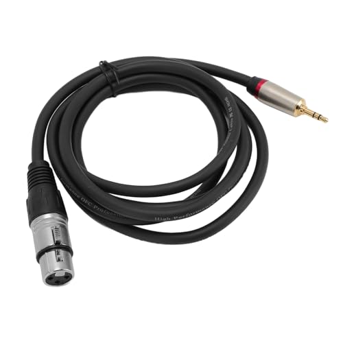 SENECESLI 3,5 Mm Bis XLR Female Kabel, XLR Bis 3,5 Mm Aux -Mikrofonkabel Stabiler Signalübertragung für Mischer (#2) von SENECESLI
