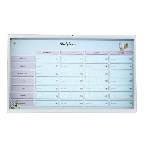 SENECESLI 32 Zoll Smart Digital Calender, Schreibtisch und Wandmontage Digitalplaner mit HD LCD Touchscreen für Familienorganisatorpläne (EU-Stecker) von SENECESLI