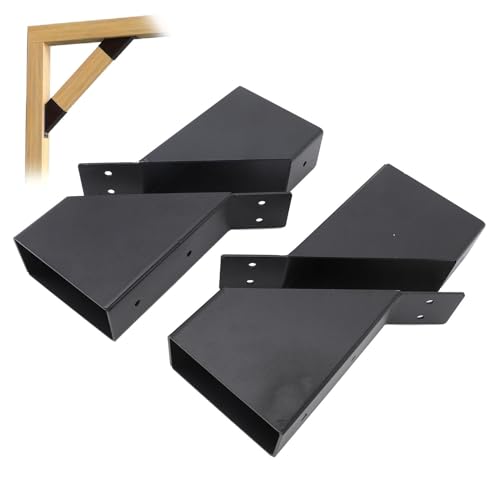 SENECESLI 4 PCs Pergola Klammern, 45 Grad Winkelhalterungsspanne mit Verzinktem Entwässerungsloch, DIY Eckpergola Kit für Pavillons, Garagen SENECESLI 4 PCs Pergola Klammern, 45 Grad Winkelhalterungsspanne mit Verzinktem Entwässerungsloch, DIY Eckpergola Kit für Pavillons, Garagen von SENECESLI