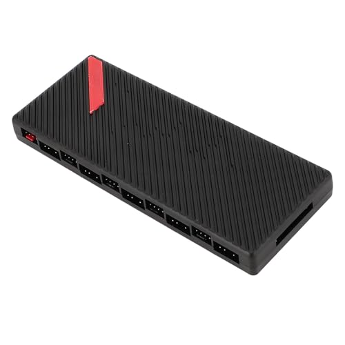 SENECESLI ARGB-PWM-Lüfter-Hub, PWM-RGB-Gehäuselüfter-Hub mit Magnet, Unterstützt 10 Computer-ARGB-PWM-PC-Lüfter von SENECESLI