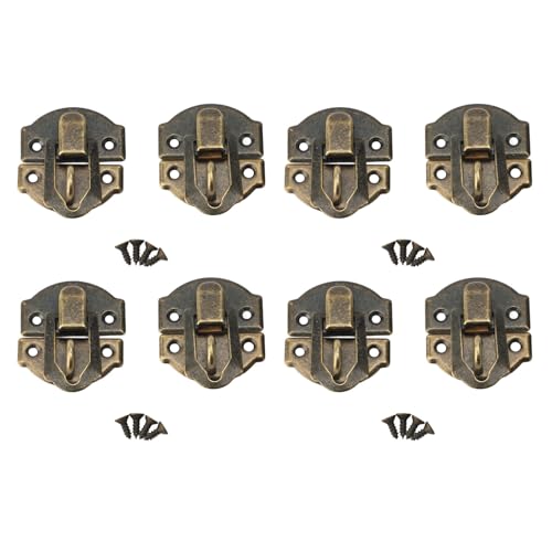 SENECESLI Antique HaSP -Verriegelung, Exquisite Handwerkskunst Leichtes Robustes Multifunktionales Antiquitäten -Toggle HaSP Latch für Geschenkboxen (Bronzefarbe) von SENECESLI