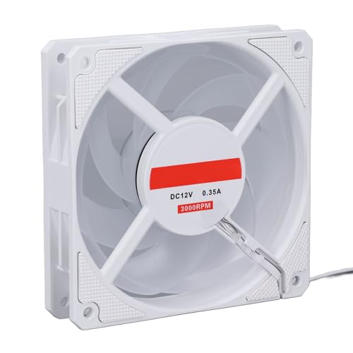 SENECESLI Computer Gehäuse Lüfter, 4 Pin PWM Lager PC Gehäuse Kühler Lüfter Geräuscharm mit 7 Klingen, 120mm 3000 U/min Leiser MFDB Kühl Ventilator für Desktops von SENECESLI