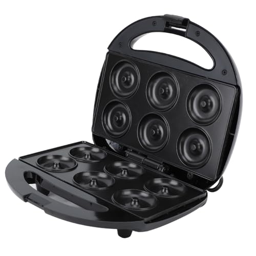 SENECESLI Donut Making Machine Non -Stick mit Mini -Donut Rezepthandbuch, Geeignet für Backbegeisterte, Einstellbare Temperaturregelungsfunktion (EU -Stecker 220 V) von SENECESLI