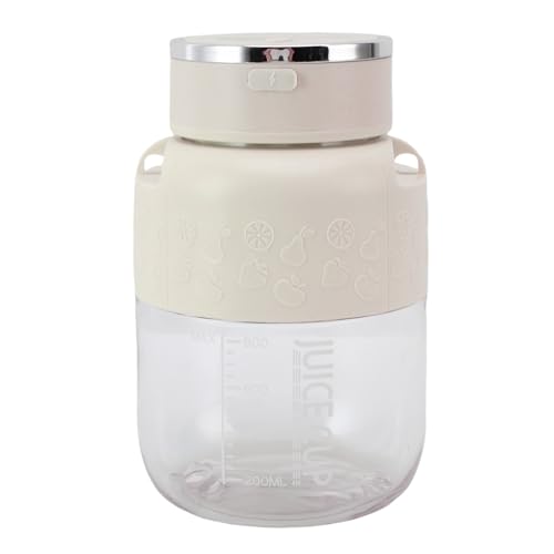 SENECESLI Electric Juicer Cup, Tragbarer Mixer 800 Ml Wiederaufladbar für Office -Fitnessstudio (WHITE) von SENECESLI