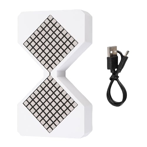 SENECESLI Elektronischer Timglastimer, Dekorative Praktische Elektronische Stunde Glas und Countdown -Modus Multifunktion für Büro (White) von SENECESLI