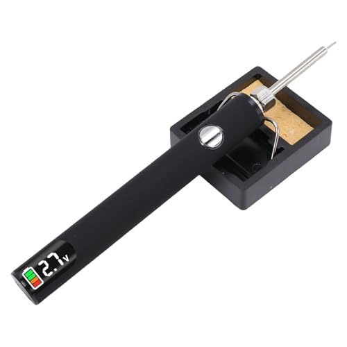 SENECESLI Fadenverbrennende Stiftkit, Digitalfadenbrennender Stift Automatisch Schützt mit Speicherboxen für Perlen (BLACK) von SENECESLI