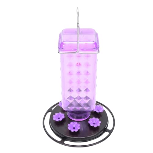 SENECESLI -Feeder, Elegante Vogelnektarfutterhäuschen 6 Blumen -verdrängte Fütterungstore Breites Mundesign für Garten (violett) von SENECESLI