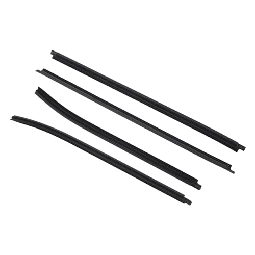 SENECESLI Fenstergussverkleidung, Verhindern Sie Leckkautschuk 68164 0K010 Schwarz für SR5 Vigo Mk6 Pickup von SENECESLI