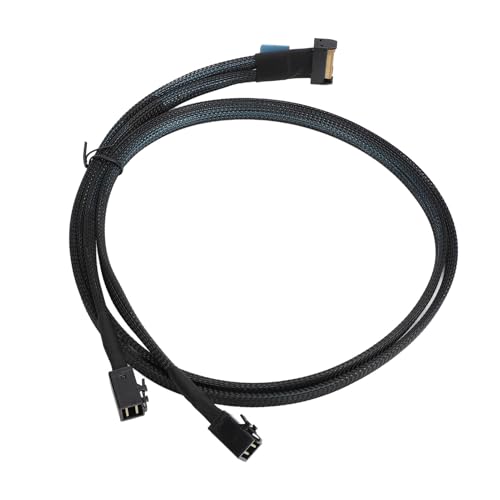 SENECESLI Für MCIO 8i zu 2 X SFF 8643 Kabel, PCIe 5.0 32GT/s High Speed ​​Für MCIO X8 zu Minis SAS HD SFF 8643 Kabel Für Server Data Center 31,5 Zoll, Stabile Verbindung von SENECESLI