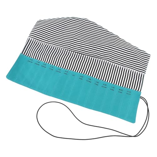 SENECESLI Häkeln Haken Aufbewahrungsbeutel, Gurt Design Platz Sparen Stricknadel -Tasche Oxford Stoff Langlebig für Zuhause (GREEN) von SENECESLI