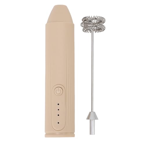 SENECESLI Handheld -Getränkemixer, Milchkernlos Multifunktional Wiederaufladbar Zum Rühren von Milchshake (Aprikosenfarbe) von SENECESLI