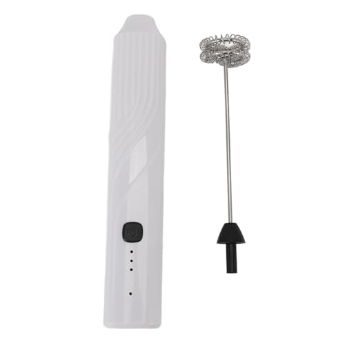 SENECESLI Handheldmilch Frother Zauberstab, Kompakter Handheld -Riesen -Getränk Mixer Effizienter Gebrauch aus Edelstahl für Kaffee (WHITE) von SENECESLI