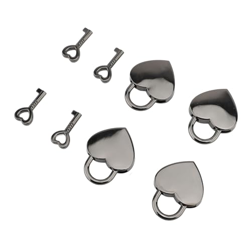 SENECESLI Heart Hall Key Set, Herzhallenuhr Dekorative 4 Sets für Schmuckschachtel (Typ 3) von SENECESLI