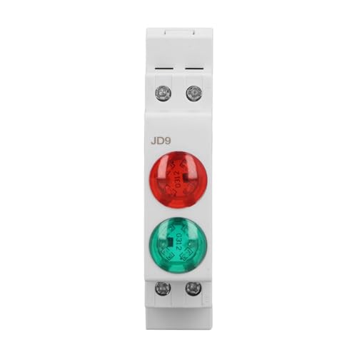 SENECESLI Ihr Schienensignallicht, Ihre Schienenleuchte Einfache Installation 230 V AC DC Red Green Dual Lights für Verteilungsbox von SENECESLI