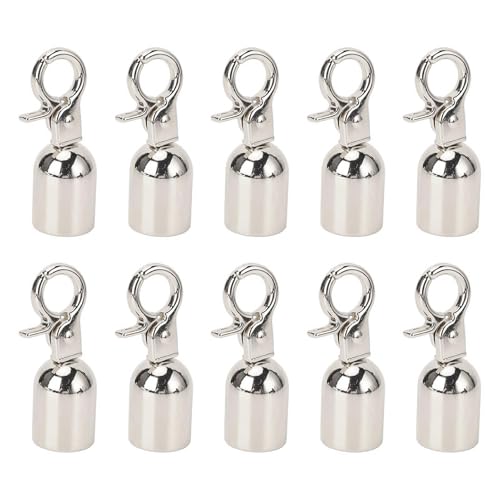 SENECESLI Kabelendkappe, Sichere Fixierung 15,5 Mm Durchmesser Seilende Snap -Haken mit 15,8 Mm -Schrauben für Gepäck (SILVER) von SENECESLI