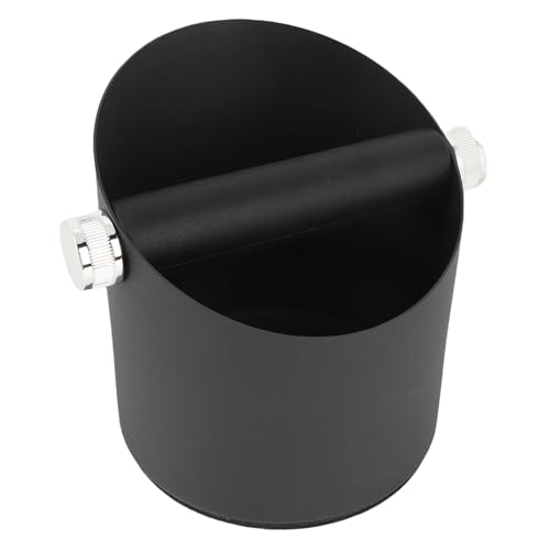 SENECESLI Kleine Kaffee Klopfbox, Kaffee des Kohlenstoffstahls Container Abfallbehälter Schockabsorption für Haushaltsbüro, Leicht zu Zerstören (BLACK) von SENECESLI
