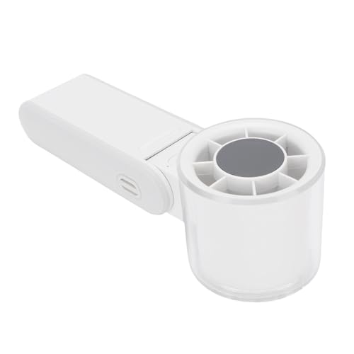 SENECESLI Kleiner Taschenlüfter, 4 Gears Ruhig 4000 -mAh Batterie Handheld Mini Lüfter Bauch (WHITE) von SENECESLI
