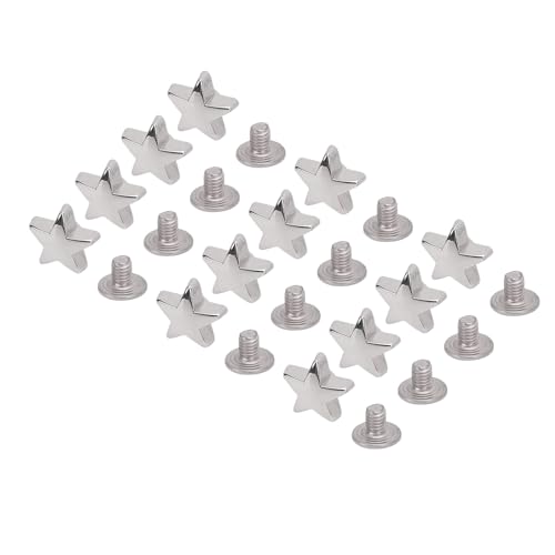 SENECESLI Ledernieten Schrauben, Einfache Installation Leder Nietschraube Kit Professioneller Starker Griff für Anfänger Zum Binden (SILVER) von SENECESLI