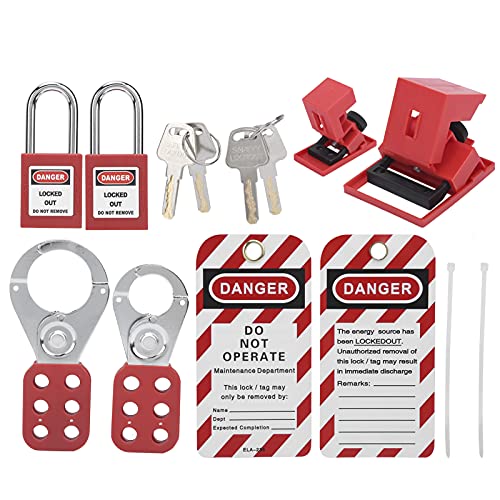 SENECESLI Lockout -Schlösser, Sicherheit Elektrisches Lockout HaSP -Kit Nachhaltig Praktisch für den Standort von SENECESLI