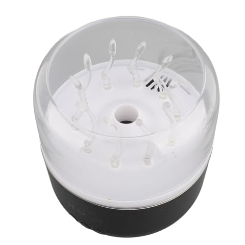 SENECESLI Luftbefeuchter, 280 Ml Wassertank 5 V USB -Duftdiffusor 7 Farbbeleuchtung für Büroräume (BLACK) von SENECESLI