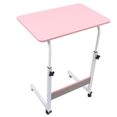 SENECESLI Mobiler Laptop Computer Schreibtischwagen, 66.1lb Ladung Ladung groß (PINK) von SENECESLI