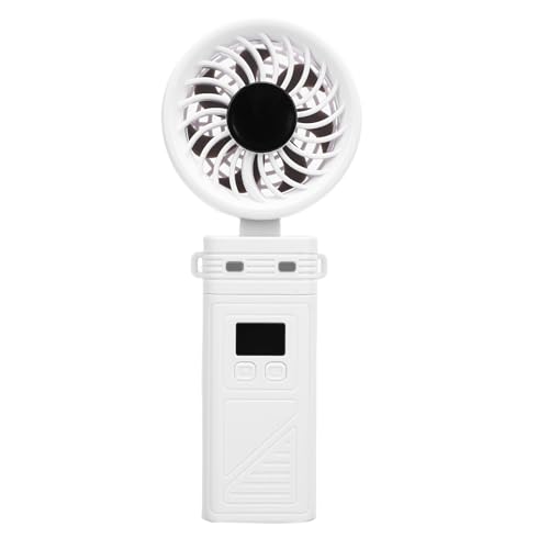 SENECESLI Nackenlüfter, Faltbare Tragbare Lüfterabnehmbare Kopfbauch mit 6 Windgeschwindigkeit für Home Office (WHITE) von SENECESLI