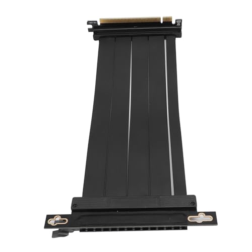 SENECESLI PCI E 4.0 Riser -Kabel, PCIE 4.0 X16 Hochgeschwindigkeit Flexibler Extender -Kartenverlängerungsanschluss, PCIE 4.0 90 Grad Adapter, Kompatibel mit RTX4090TI und RX8900XT (20 cm) von SENECESLI