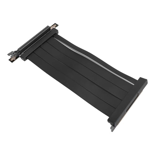SENECESLI PCI E 4.0 Riser -Kabel, PCIE 4.0 X16 Hochgeschwindigkeit Flexibler Extender -Kartenverlängerungsanschluss, PCIE 4.0 90 Grad Adapter, Kompatibel mit RTX4090TI und RX8900XT (60 cm) von SENECESLI