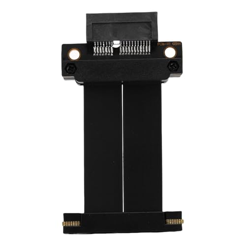 SENECESLI PCIE 4.0 Riser -Kabel, Weitkompatibilitätsgrafikkartenverlängerungskabel 180 ° Vollgeschwindigkeit für M.2 WLAN USB Sound Card (10 cm) von SENECESLI