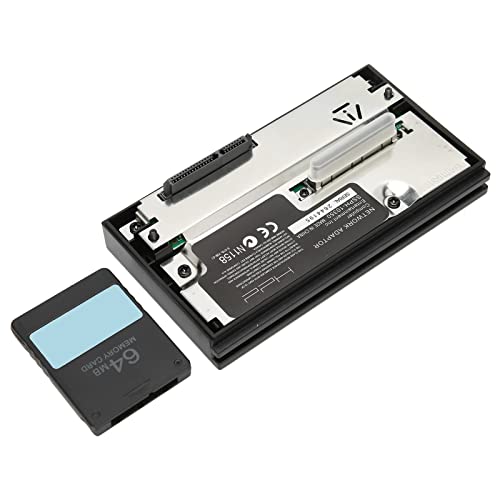 SENECESLI SATA Schnittstellen HDD Adapter für PS 2, SATA Schnittstellen Netzwerkadapter, HDD Festplattenadapter Set und FMCB Version 1.953 Speicherkarte 64 MB, Befreit McBoot von SENECESLI