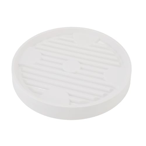 SENECESLI Pflanzenpaletten Caddy, Multifunktional Rolling Plant Ständer Bewegliches Leichtes Harz für Garten (ID 31,5 cm / 12,4in) von SENECESLI