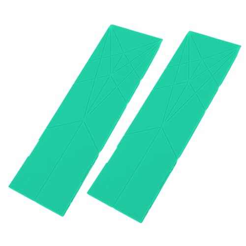 SENECESLI Polygone Messlöffel, Bequeme 2 Faltpolygone, die Löffelwerkzeuge groß für die Küche Messen (GREEN) von SENECESLI