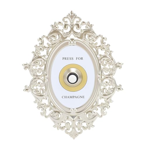 SENECESLI Presse für Champagner Türklingel, Ring Mini Presse für Champagner Metall, Dekorativer Retro Champagnerknopf Im Französischen Stil für Zuhause, Hotel von SENECESLI