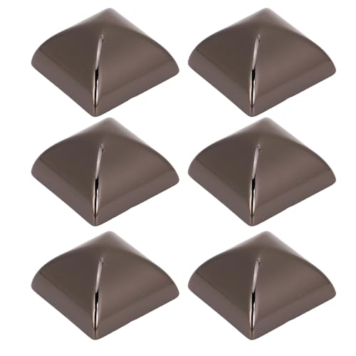 SENECESLI Pyramidennieten, Metallnieten Multi Purpose Anti Rusty für Gürtelbeutel Hüte Schuhe (Silberschwarz) von SENECESLI