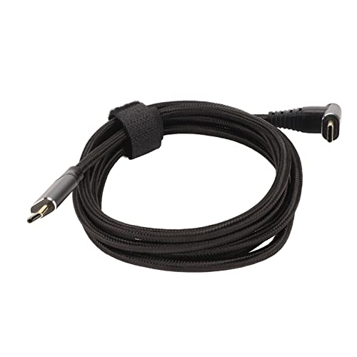 SENECESLI Rechtwinkliges USB C Kabel für Steam Deck, 90 Grad USB C auf USB C Kabel, PD100W Typ C 3.1 Gen2 USB C Schnellladekabel für Steam Deck, Unterstützt 4K 60 Hz, Nylon Geflochten und von SENECESLI