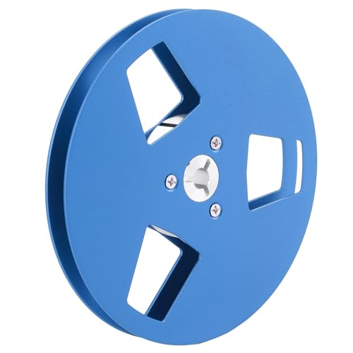 SENECESLI Rolle in Reel Reelorder Rolle, Hohe Stärke 5 Zoll 3 Löcher Leere Klebebandrolle Zum Austausch (BLUE) von SENECESLI