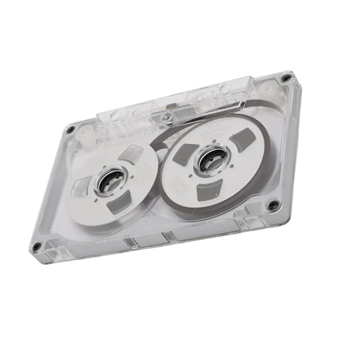 SENECESLI Rollen Sie Sich auf Blind -Sound -Kassettenklebeband, 55 Minuten Aluminiumlegierung Rahmen Professionelle Leere Kassettenbänder für Musikaufnahmen (Silberrahmen Silberplatte) von SENECESLI